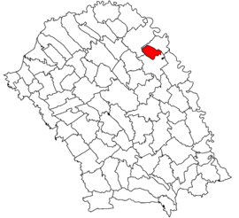 Location in Botoșani County