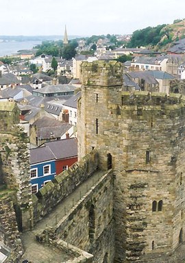 Blick über die Burg auf die Stadt