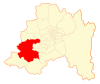 Location of the Melipillia commune in the Santiago Metropolitan Region