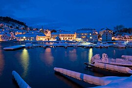 Farsund in the winter