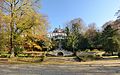 Villa Rosenfels mit dem Eingang zum Stollen