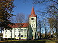 Evangelisch-Lutherische Kirche, erbaut von 1908 bis 1910, nach dem II. Weltkrieg umgebaut