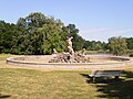 "Abduction of the Sabine Women" fountain. The fountain is no longer in operation.