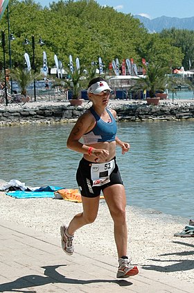 Rebecca Preston beim Ironman Austria, 2006