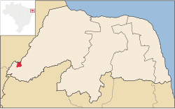 Location in Rio Grande do Norte state