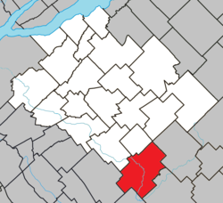 Location within Bellechasse RCM.