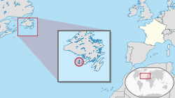 Saint Pierre ve Miquelon haritadaki konumu