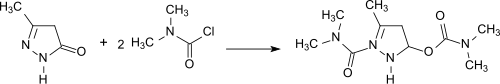 Synthese von Dimetilan mit Dimethylcarbamoylchlorid