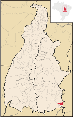 Location in Tocantins state