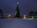 Albero di Natale sull'isola Vasil'evskij, a San Pietroburgo