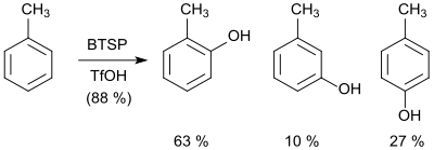 Hydroxylierung von Toluol mit Bis(trimethylsilyl)peroxid BTSP