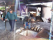 Il tipo originale (o tradizionale) di forno per barbacoa.