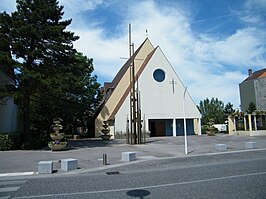 De Onze-Lieve-Vrouw-Hemelvaartkerk in Fort-Mahon-Plage