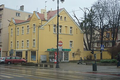 House at 37 Gdańska Street (1853), one of the oldest building in the main thoroughfare.