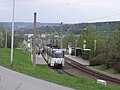 Straßenbahnhaltestelle „Ernst-Abbe-Straße“ in Bieblach-Ost (2012)