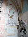 A 16th century wall painting of St. Pelagius