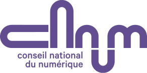 Text in purple : CNNum, conseil national du numérique