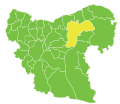 Menbic şehri Menbic İlçesi ile Menbic Nahiyesi'nin idari yönetim merkezidir. Yukarıdaki harita Menbic Nahiyesi'nin sınırlarını göstermektedir.