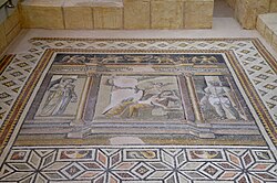 Seleucia Pieria'dan (Samandağ) terk edilmiş Ariadne mozaiği, MS 2.-3. yüzyıl, Hatay Arkeoloji Müzesi, Antakya, Türkiye