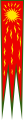 Capet Hanedanı tarafından kullanılan Oriflamme adlı savaş bayrağı