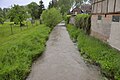 Rettbach beim Hochwasser am 1. Juni 2013 in Cobstädt kurz vor der Mündung in die Roth