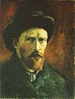 Koyu Fötr Şapkalı Otoportre, 1886 Van Gogh Müzesi, Amsterdam (F208a)