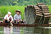 Jebakan ikan tradisional, di Hà Tây, Vietnam