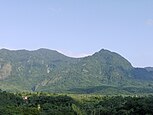 Blick von der Provinzstraße 9 auf den Dulanshan