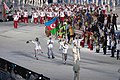 Azerbaycan sporcuları 2010 Kış Olimpiyatları'nın açılışında.