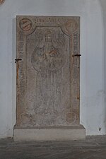 Grabplatte der Anna von Kühedorf († 1576), Klosterkirche Seligenporten