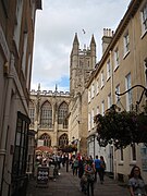 Church street, bij Bath Abbey