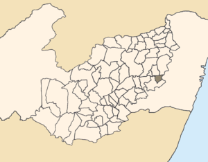 Location of Barra de Guabiraba within Pernambuco