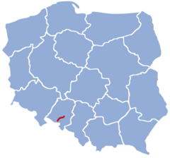 Mapa przebiegu linii kolejowej 306