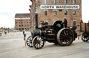 Steam traction engine at North Warehouse, Gloucester Docks