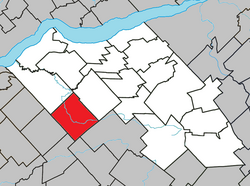 Location within Lotbinière RCM.