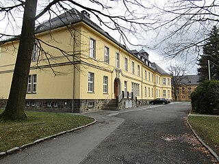 Verwaltungsgebäude des Sächsischen Krankenhauses Großschweidnitz