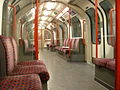 Inneneinrichtung des 1992 Tube Stock auf der Central Line