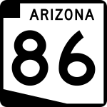 Straßenschild der Arizona State Route 86