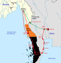 Siege of the French fortress in Bangkok by the Siamese revolutionary forces of Phetracha in 1688.