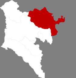 Map showing Jalaid Banner in the top right in red