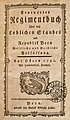 Titelblatt der Ausgabe von 1790, ausgeschiedenes Exemplar der Stadtbibliothek Bern