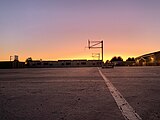 Franklin High School's outdoor basketball courts