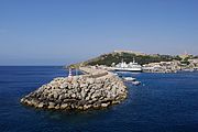 Einfahrt in den Hafen von Mġarr, Għajnsielem 28. Mai 2009