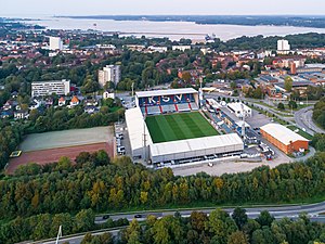 Luftbild vom Holstein-Stadion (2019)