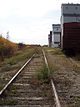 The Inglis Grain Elevators as seen from the railway tracks