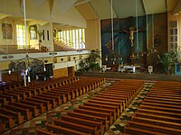 View on the church from the choir