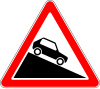 Steep hill downwards