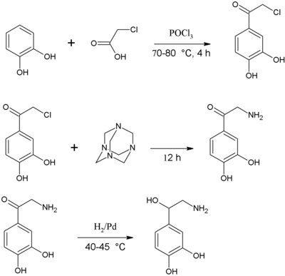 Synteza chemiczna noradrenaliny