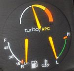 APC boost controller gauge on a 900 Turbo