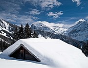 Looking towards the Wetterhorn and Schreckhorn